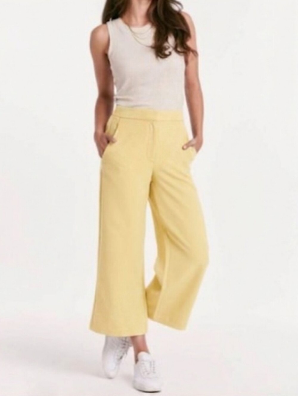 Another Love Denali Wide Leg Cropped Pants Sz S
